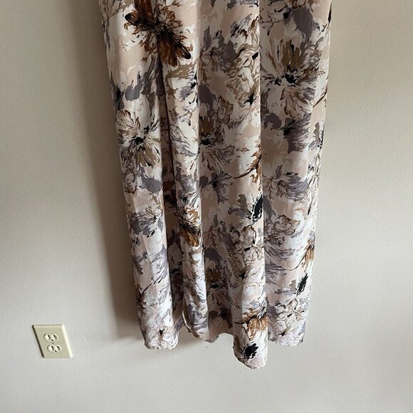 Lulus Women XL More Than Charming Blush Floral Print Lace-Up Maxi Dress NWT - Picture 5 of 15